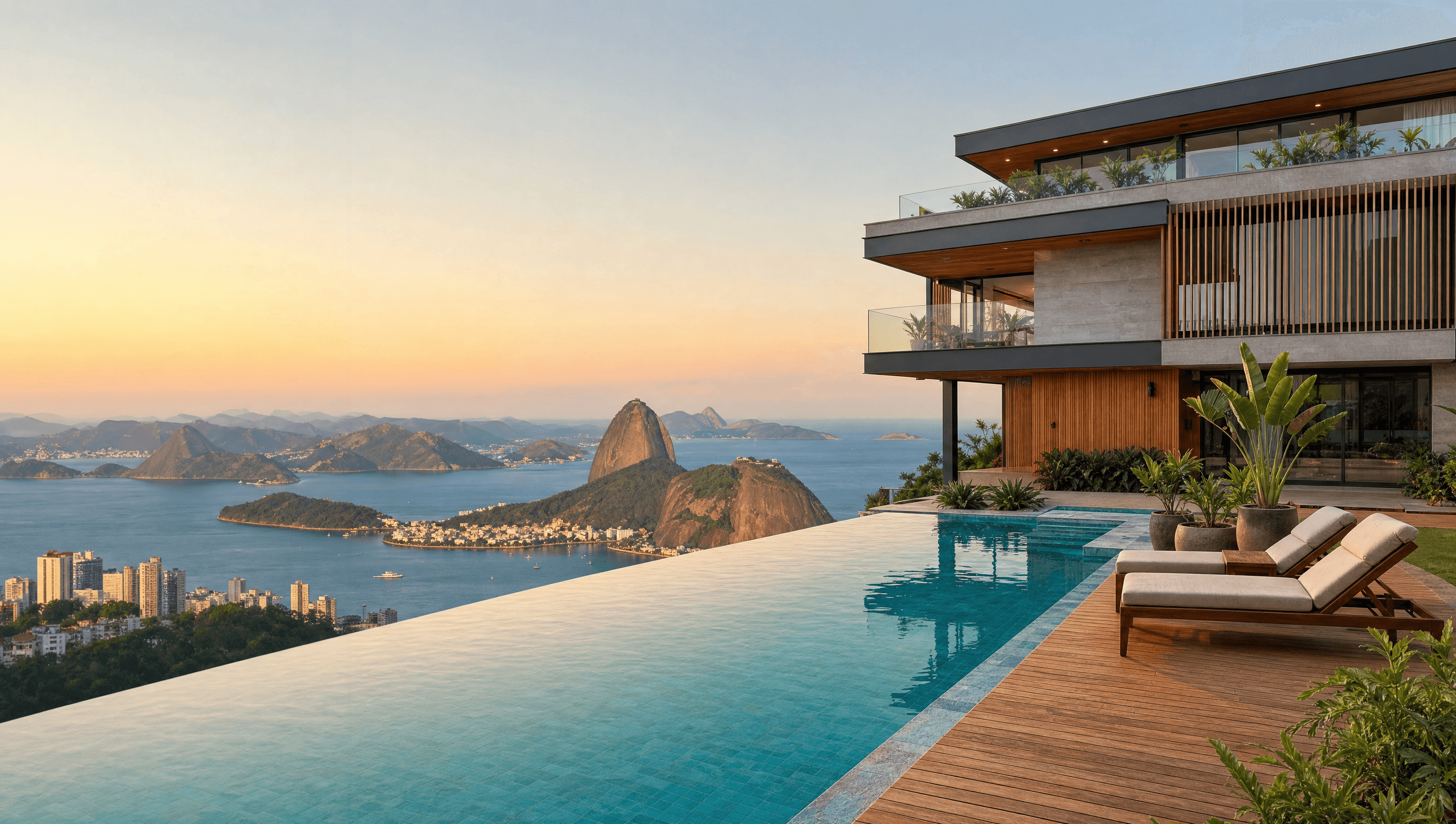 Villa de luxo com vista para o Rio de Janeiro — A+ Engenharia